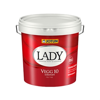TILBUD: JOTUN LADY Væg 10 Vægmaling - 2,7 l. BESTSELLER - Kun lyse farver